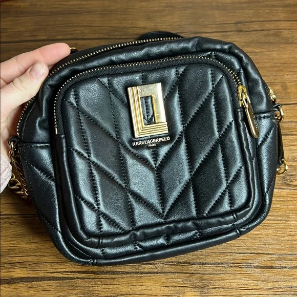 Karl Lagerfeld Paris Lafayette Camera Crossbody‎ Bag Lambskin- OS